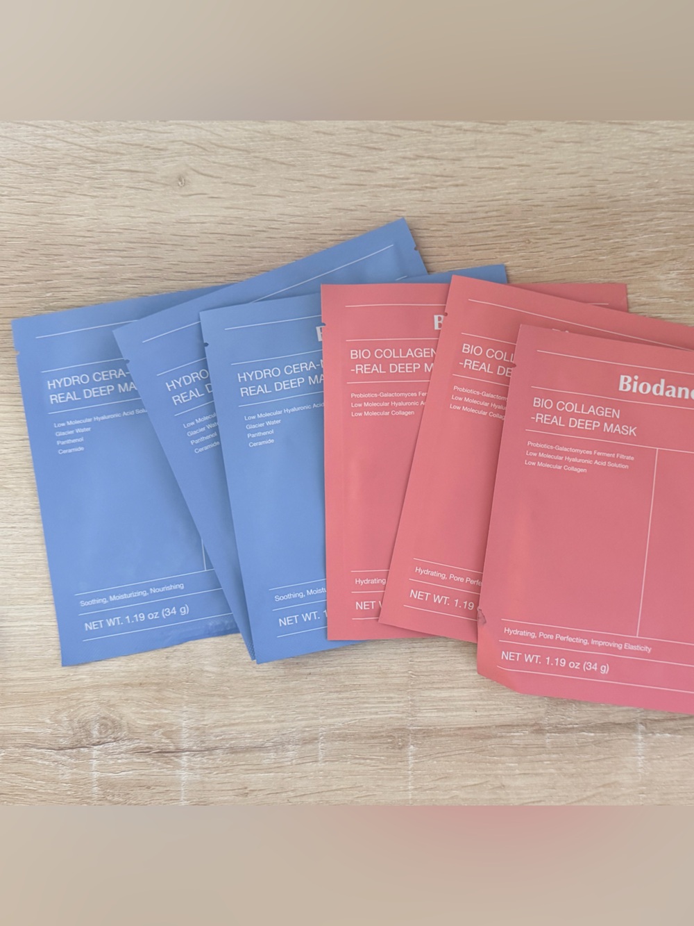 Biodance Bio Collagen & Hydro Cera Sheet Masks - Blue & Coral Pack
